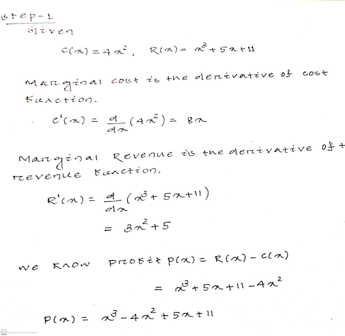 Calculus homework question answer, step 1, image 1